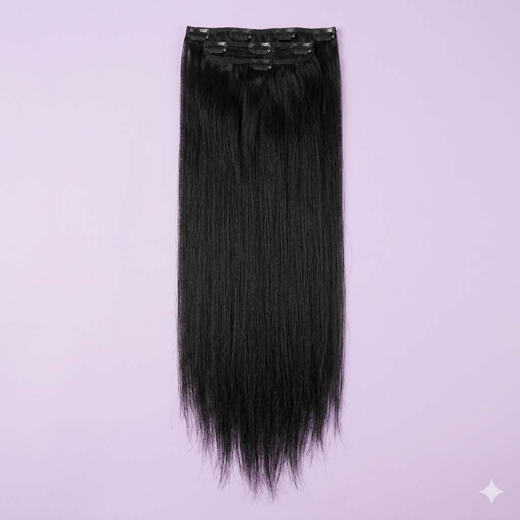 #2 #4 #6 Clips in Human Hair Extension Straight (7 pcs/set)